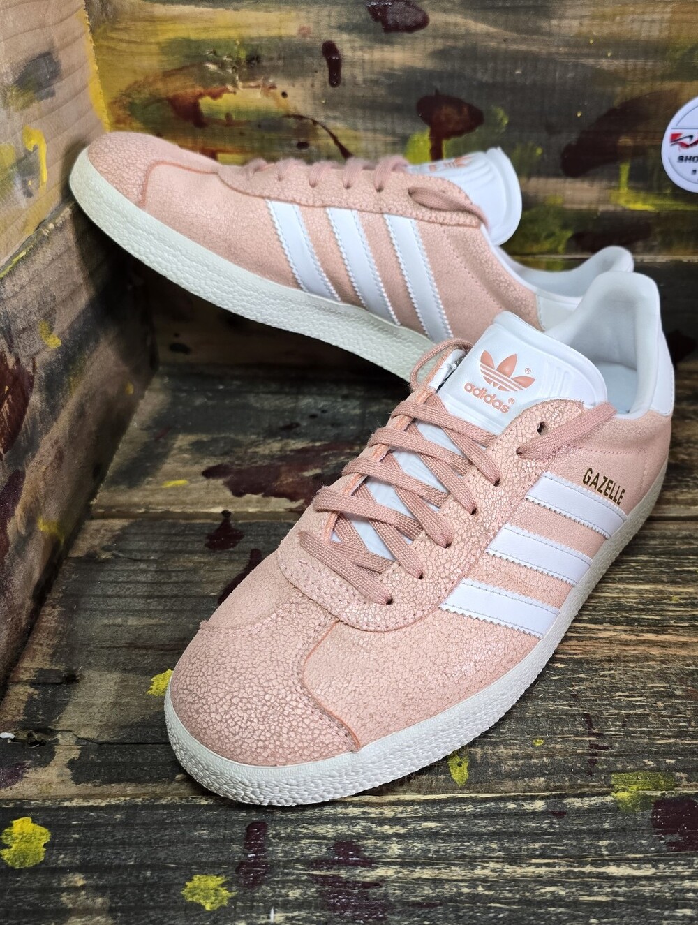 Adidas Originals Gazelle Clear Orange Casual Sneakers Shoes AQ0904 Womens Size 6